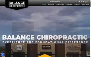 Balance Chiropractic of Colorado Springs website