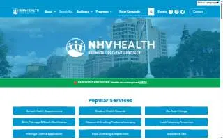 New Haven health website