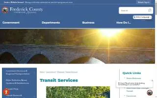Transit Services of Frederick County website