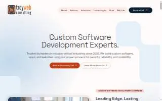 Troy Web Consulting website
