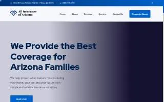 All Insurance of Arizona website