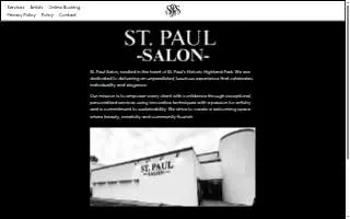 St Paul Salon website