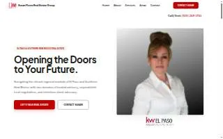Susan Flores - El Paso Realtor website