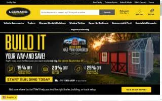 Leonard Truck Outfitters of Gastonia website