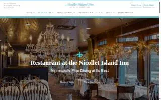 Restaurant at the Nicollet Island Inn website