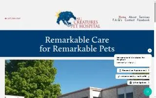 All Creatures Pet Hospital of Springfield website