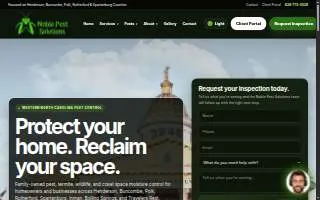 Noble Pest Solutions website
