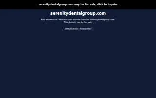 Serenity Dental Group of San Jose website