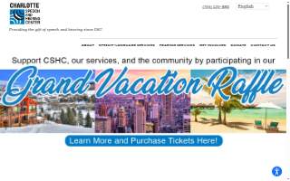 Charlotte Speech and Hearing Center website