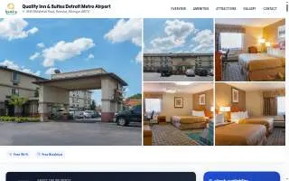 Quality Inn & Suites Detroit Metro Airport website