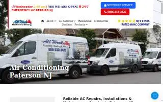 All Week Air Conditioning of Paterson website