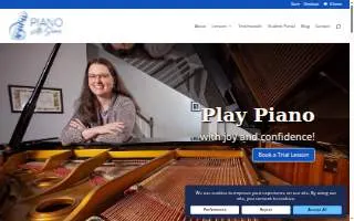 Piano with Shari website