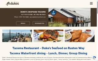 Duke's Seafood Tacoma website