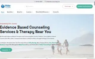 Wake Counseling Morrisville Psychotherapy website