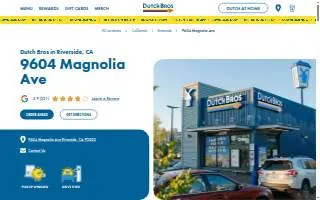 Dutch Bros Coffee of Riverside website