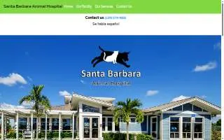 Santa Barbara Animal Hospital website