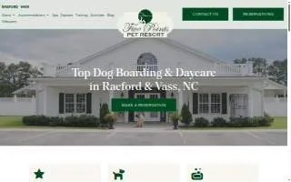 Five Points Pet Resort at Vass of Southern Pines website