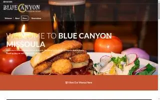 Blue Canyon Kitchen & Tavern website