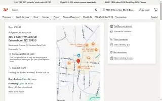 Walgreens Pharmacy website