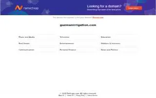 Guzman Irrigation + Landscape website