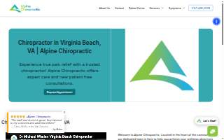 Alpine Chiropractic website