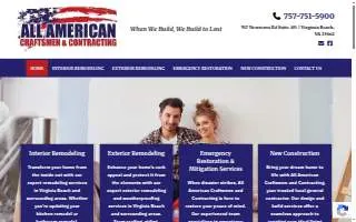 All American Craftsmen & Contracting website