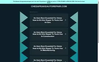 Chesapeake Auto Repair Service website