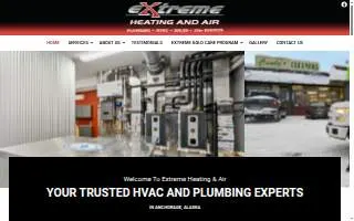 Extreme Heating and Air of Anchorage website