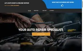 Le's Auto Body & Engine Repair website