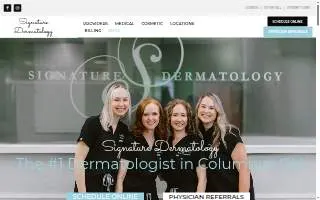 Signature Dermatology website