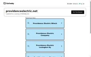 Providence Electric | Larry Burke website