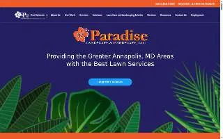 Paradise Landscape & Hardscape website