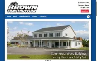 J M Brown Construction website