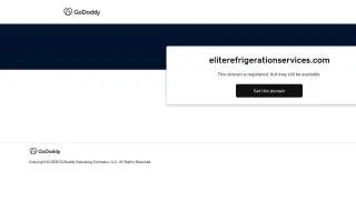 Elite Refrigeration Services Inc. website