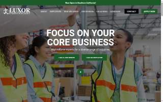 Luxor Staffing of Cuyahoga Falls website