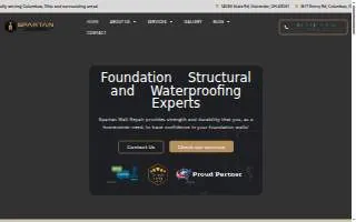 Spartan Wall Repair & Basement Waterproofing | Ohio of Delaware website