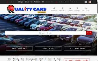 Quality Cars for Less website