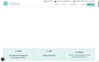 Ideal Dental Care, San Jose website