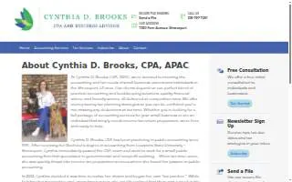 Cynthia D Brooks CPA, APAC website