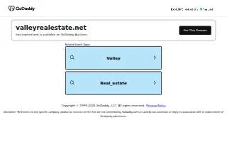 Valley Real Estate website