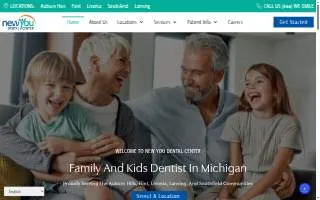 New You Dental Center of Flint website