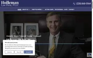 Holleman Law Firm website