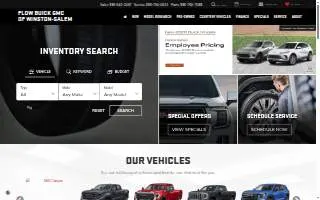 Flow Buick GMC of Winston-Salem website