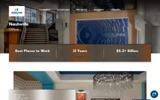 JE Dunn Construction of Nashville website