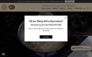 Biagio's Italian Restaurant website
