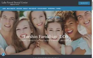Lake Forest Dental Center website