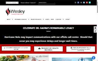 Wesley Health Center at Recker Road website