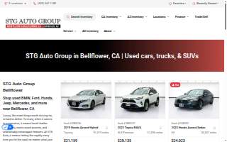 STG Auto Group of Bellflower website