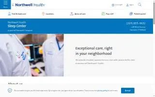 Norwalk Hospital Sleep Disorder Center website