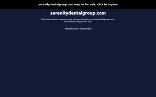 Serenity Dental Group of Mountain View website